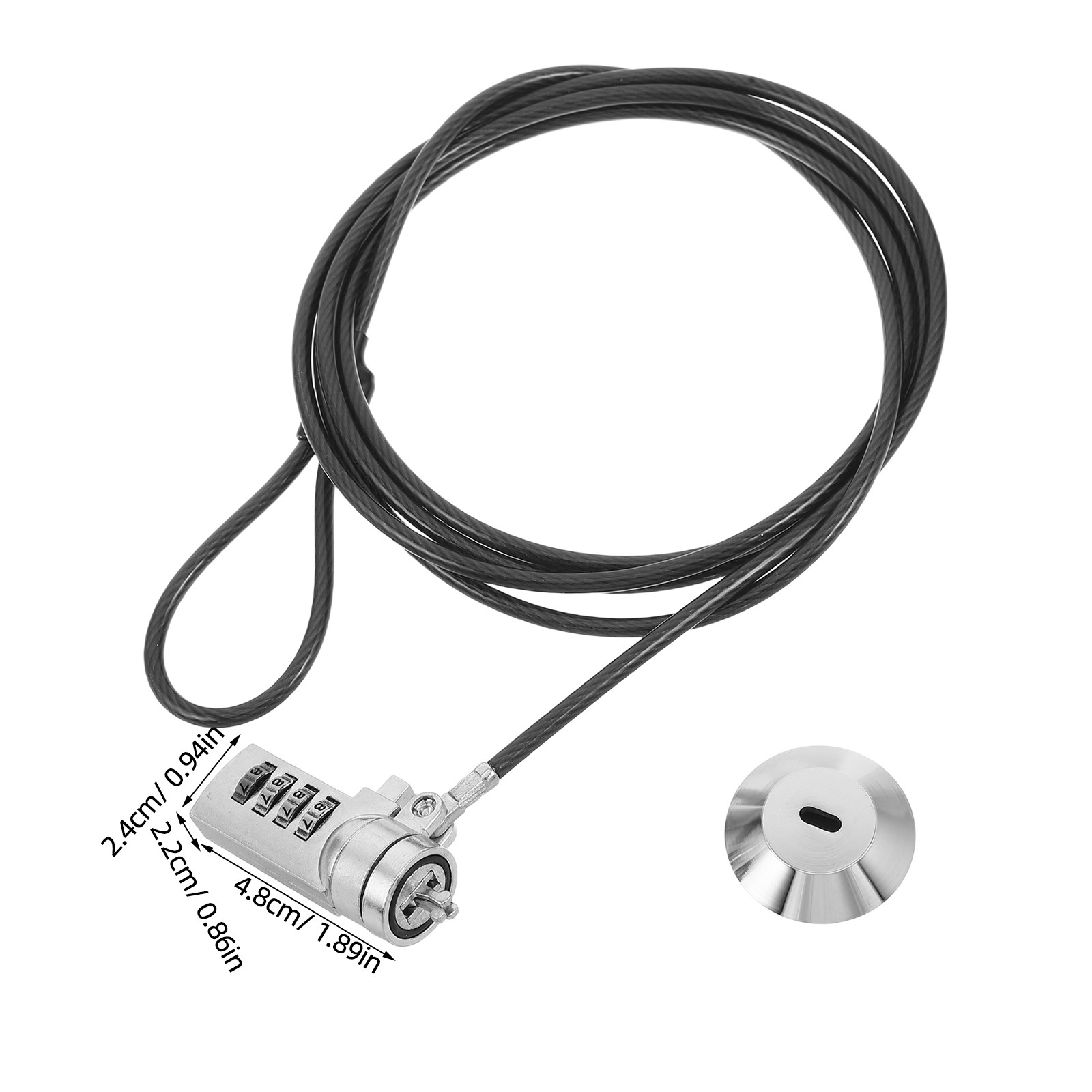 1Set Laptop Lock Combination 6 - Cable Lock Flexible 评论和价格